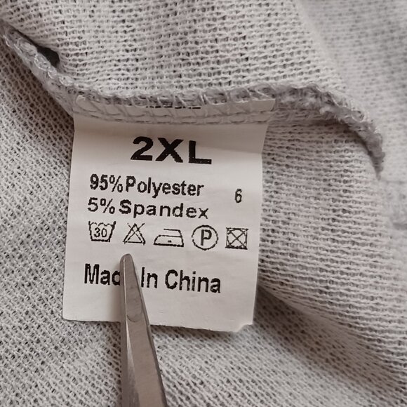 Women's Very Unique Top with Sheer Artsy Sleeves Size 2XL - Picture 3 of 7